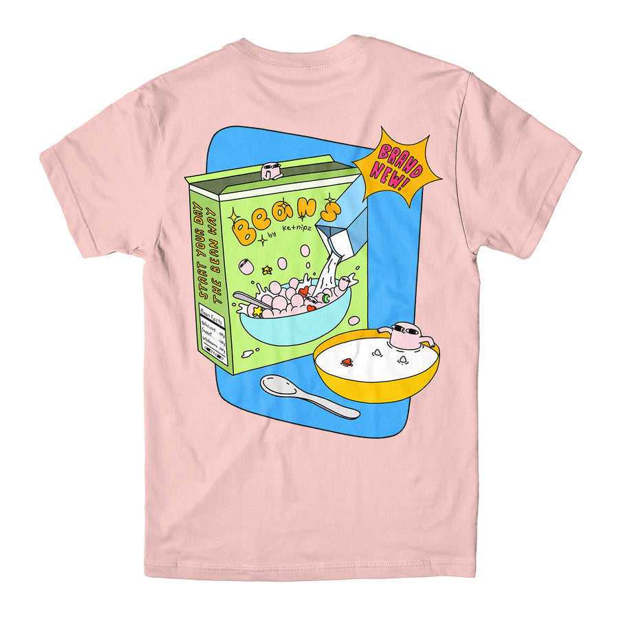 Beans Cereal Pale Pink Tee