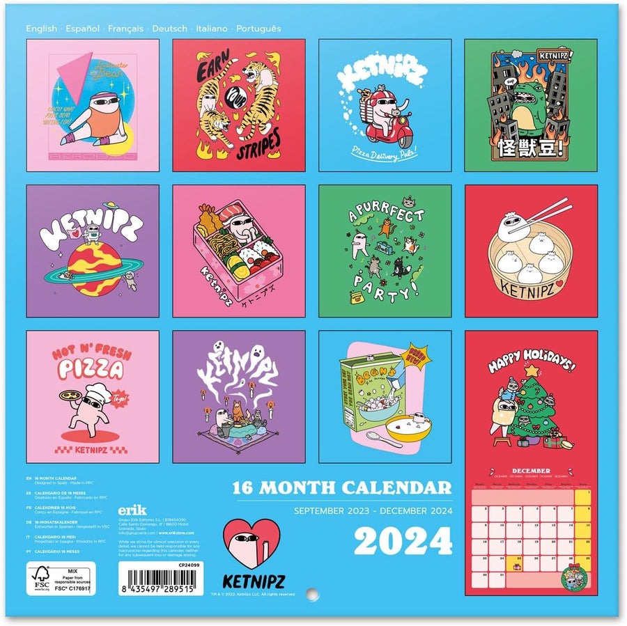 Ketnipz Wall Calendar 2024