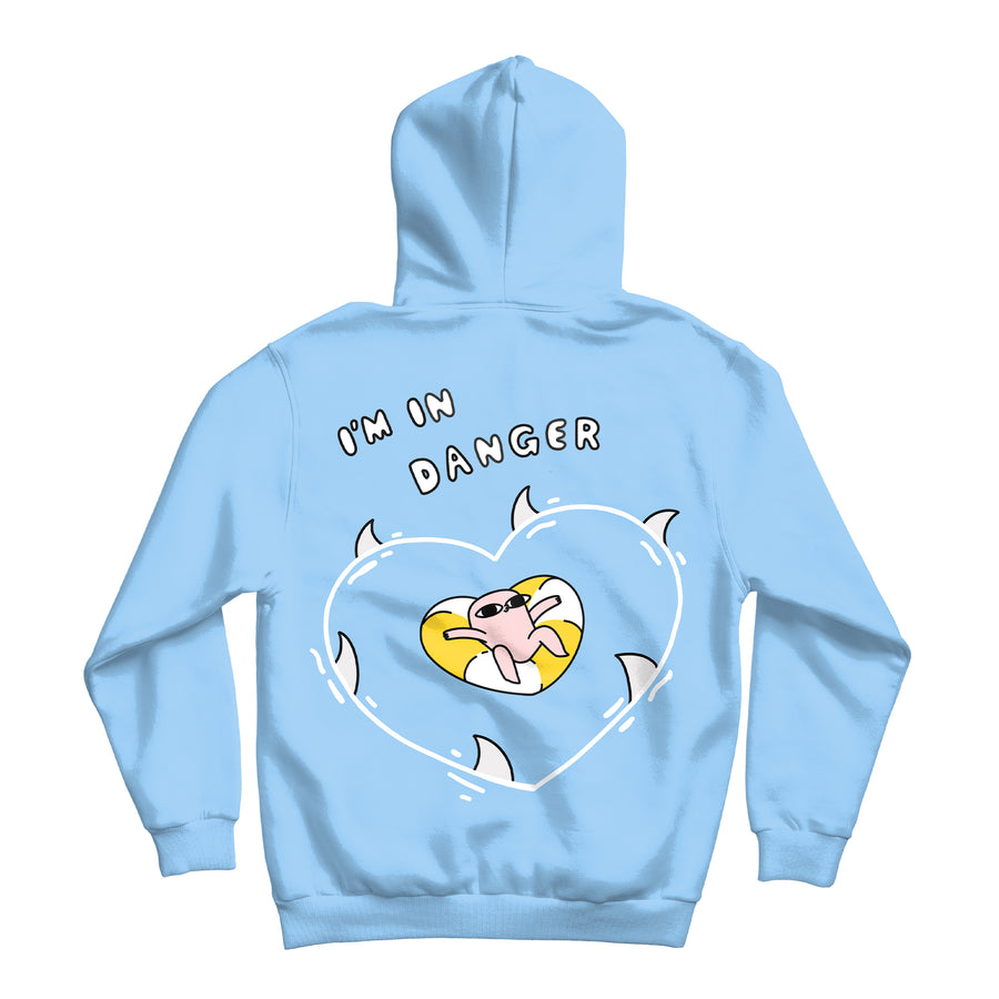 I'm In Danger Light Blue Hoodie