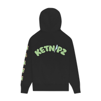韓国発!【Ayn】Dark Cross Napping Pigment Hoodie Avocado Bean Black Hoodie – KETNIPZ