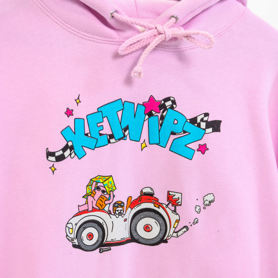 Keep Runnin' Light Pink Hoodie