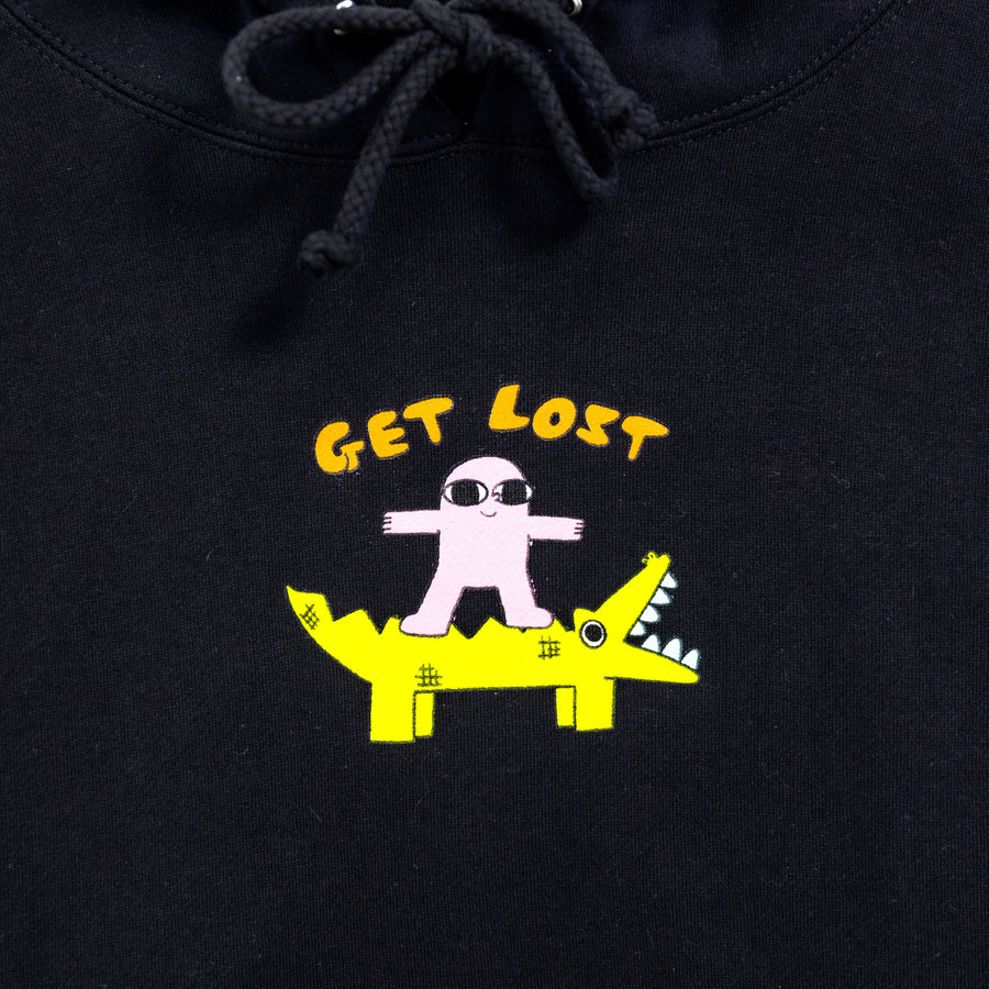 Get Lost Black Hoodie