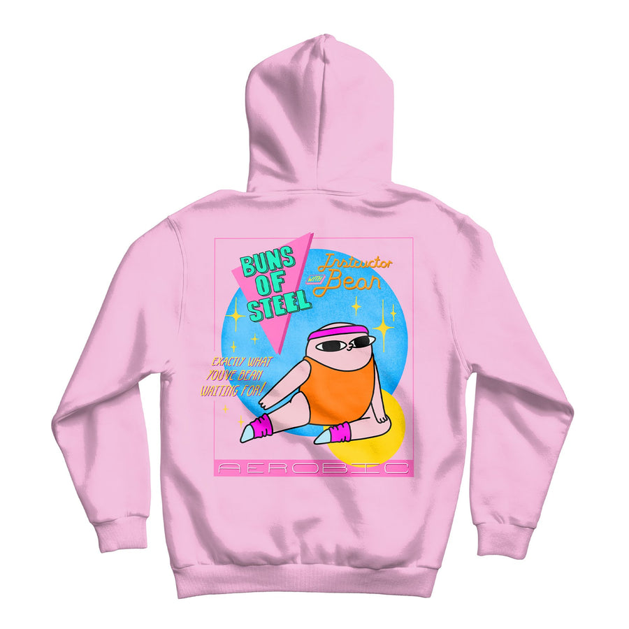 Buns of Steel Light Pink Hoodie