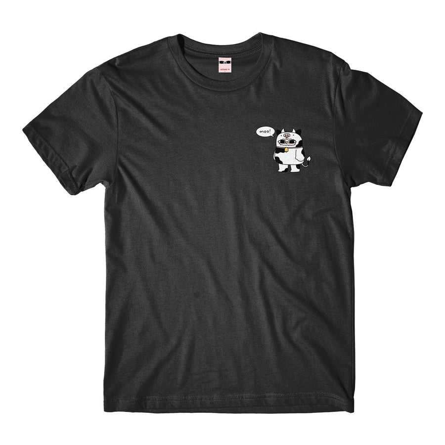 Cow Bean Black Tee