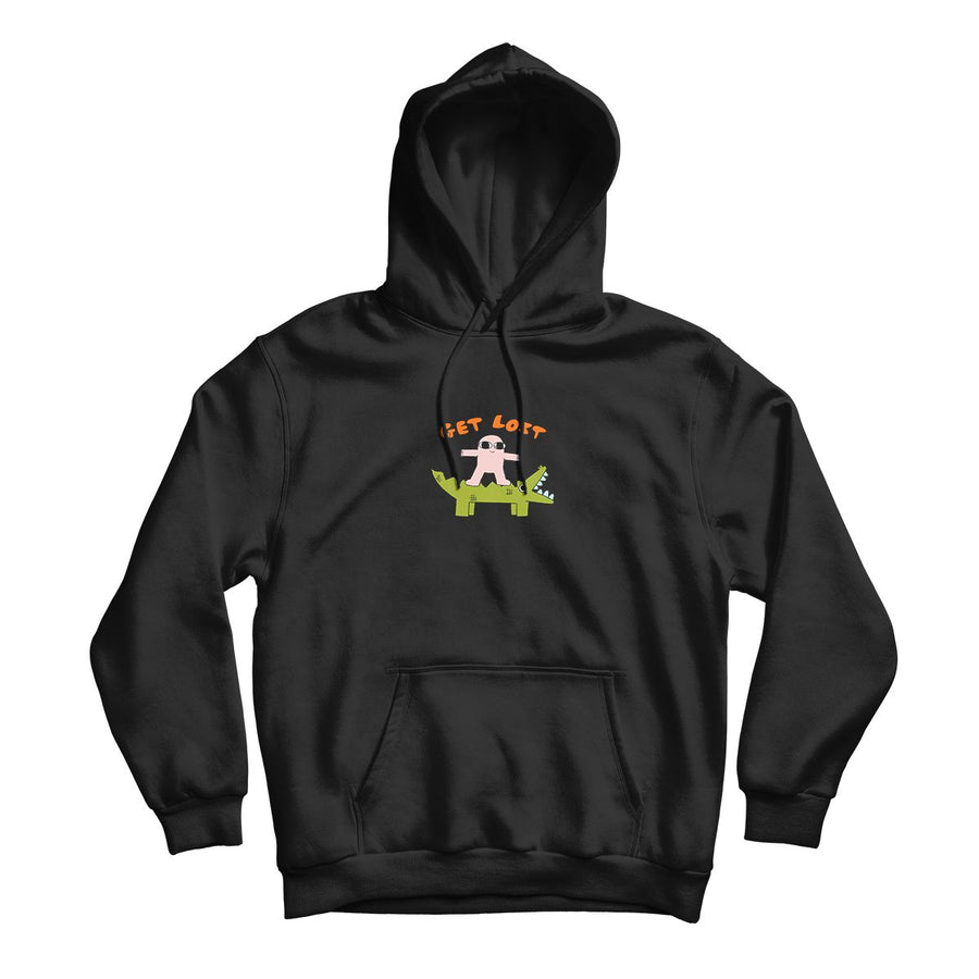 Get Lost Black Hoodie