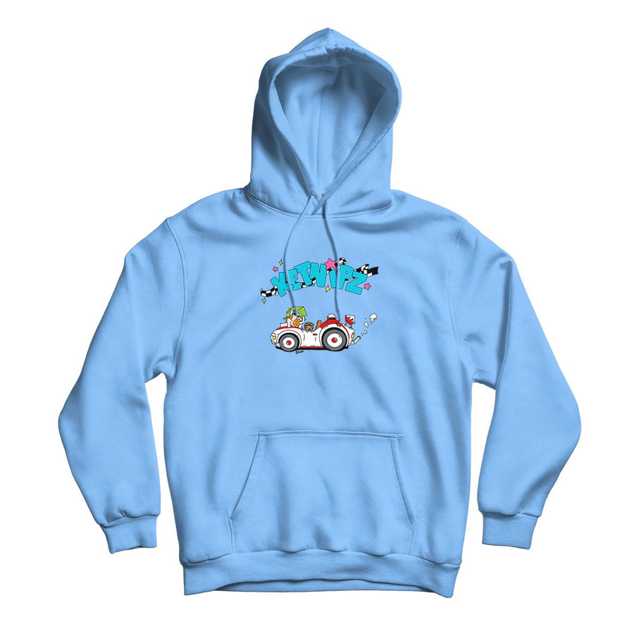 Keep Runnin' Light Blue Hoodie